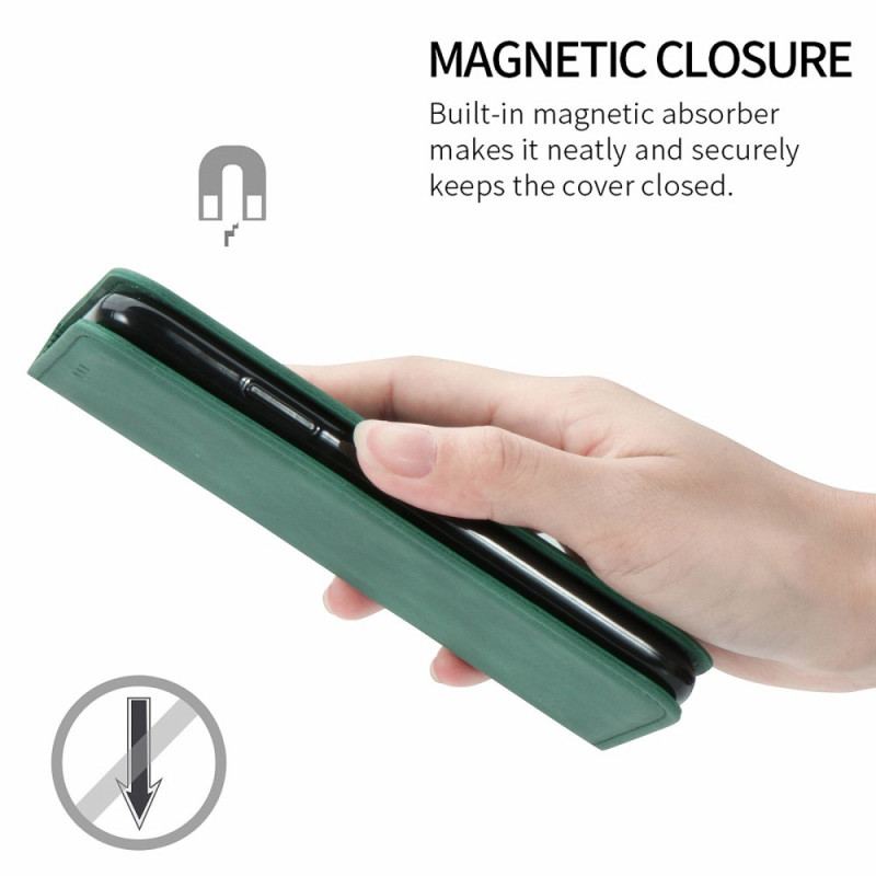 Capa De Celular Para Moto E40 / E30 / E20 Flip Design De Toque De Pele