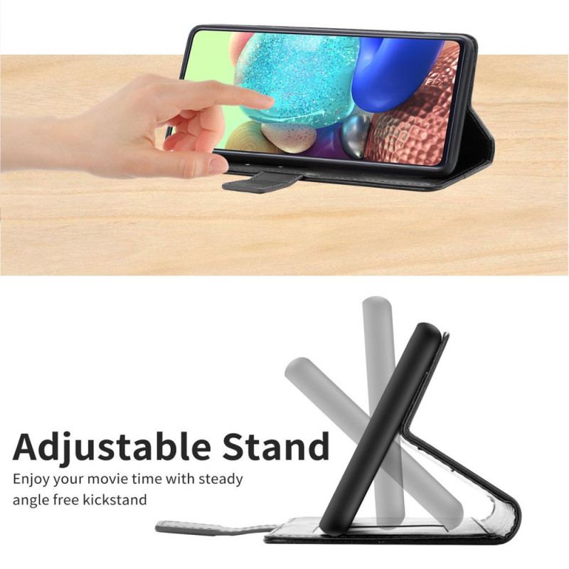 Capa De Couro Para Moto E40 / E30 / E20 Estilo Couro Geo Y Design