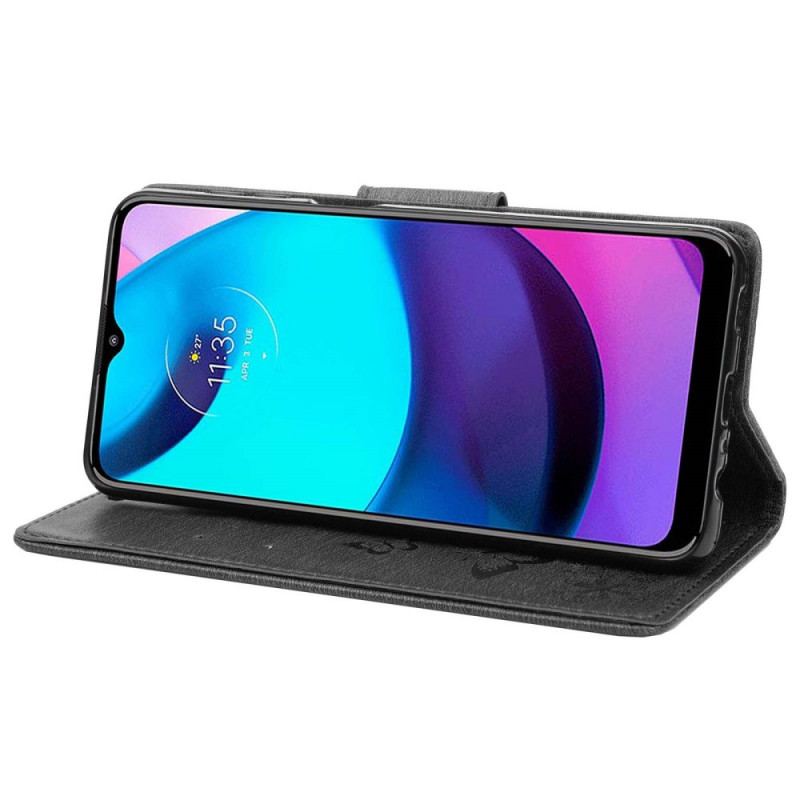 Capa Flip Para Moto E40 / E30 / E20 De Cordão Borboletas Esplêndidas