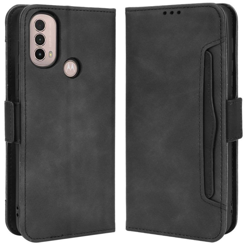 Capa Flip Para Moto E40 / E30 / E20 Multi-card Premier Class