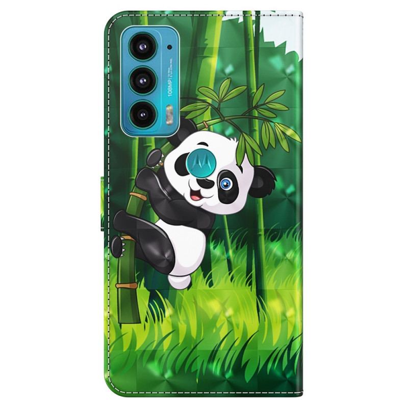 Capa Flip Para Moto E40 / E30 / E20 Panda E Bambu