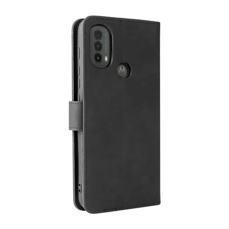 Capa Flip Para Moto E40 / E30 / E20 Toque De Pele