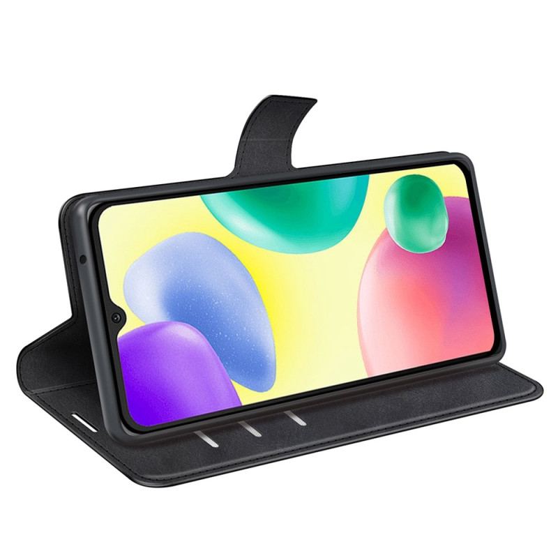 Capa De Couro Para Xiaomi Redmi 10A Estilo De Couro