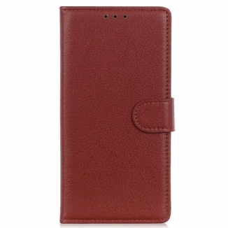 Capa De Couro Para Xiaomi Redmi 10A Couro Falso Tradicional