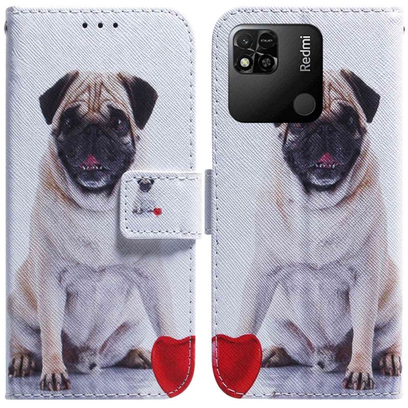 Capa Flip Para Xiaomi Redmi 10A Cachorro Pug