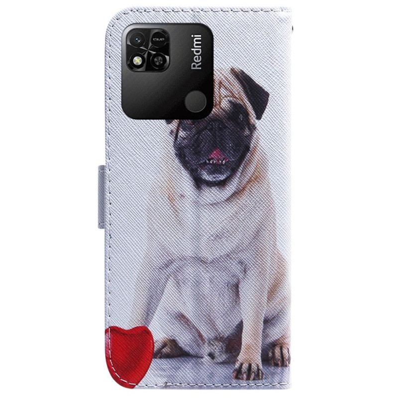 Capa Flip Para Xiaomi Redmi 10A Cachorro Pug