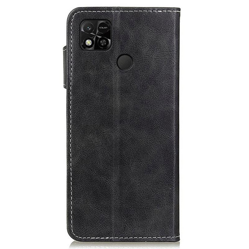 Capa Flip Para Xiaomi Redmi 10A Costuras Extravagantes