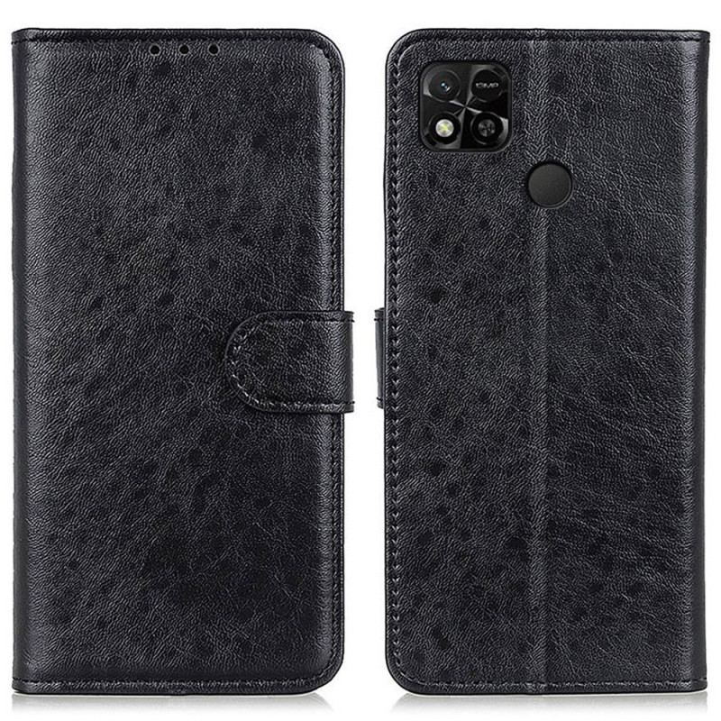 Capa Flip Para Xiaomi Redmi 10A Couro Sintético Texturizado