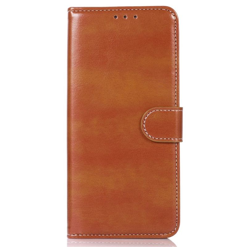 Capa Flip Para Xiaomi Redmi 10A Efeito Couro Couture