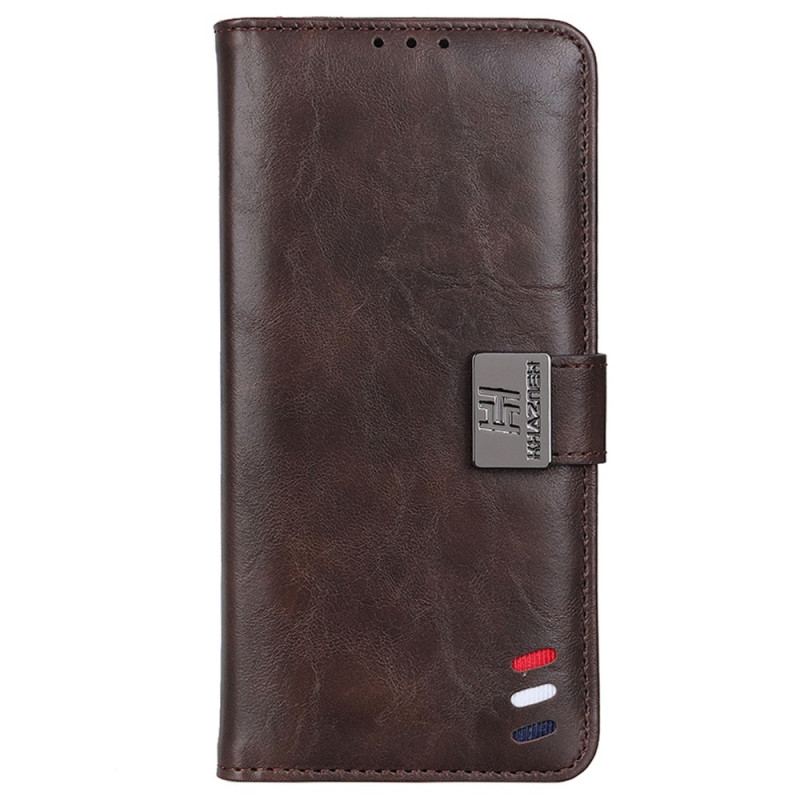 Capa Flip Para Xiaomi Redmi 10A Efeito Couro Tricolor