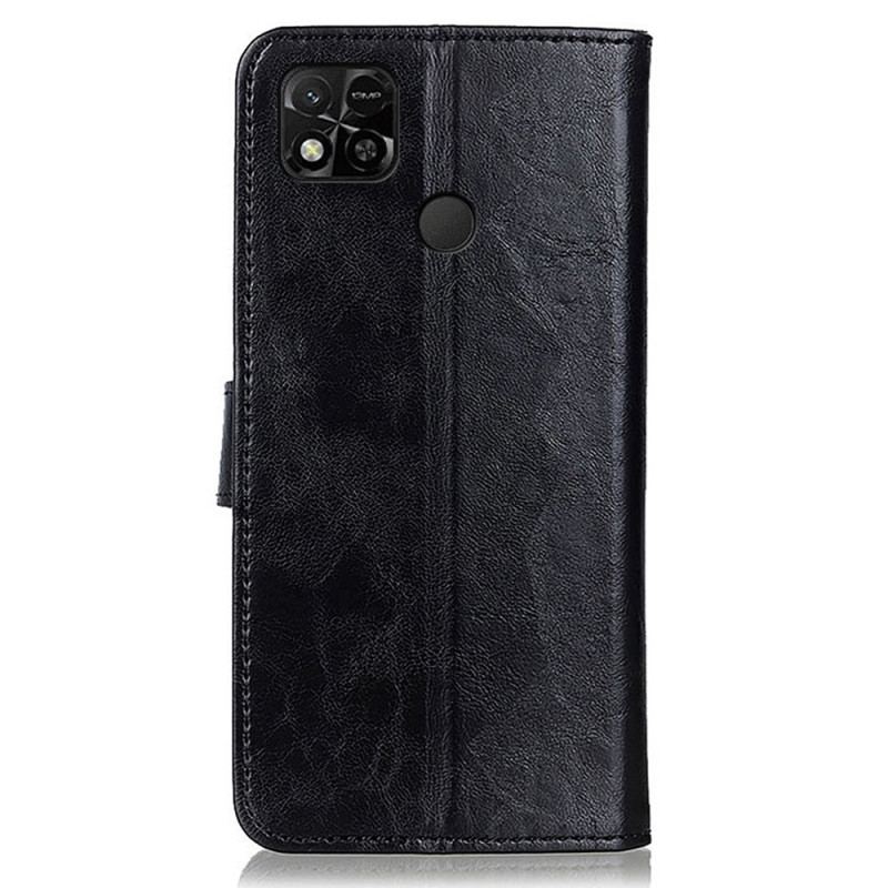 Capa Flip Para Xiaomi Redmi 10A Efeito Couro Tricolor