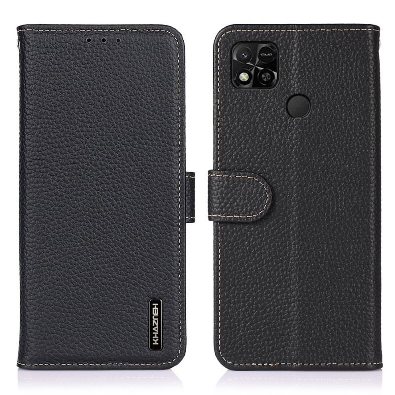 Capa Flip Para Xiaomi Redmi 10A Khazneh Lichia Couro