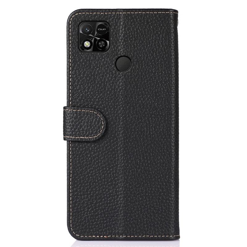 Capa Flip Para Xiaomi Redmi 10A Khazneh Lichia Couro