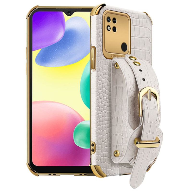 Capa Para Xiaomi Redmi 10A Alça Croco