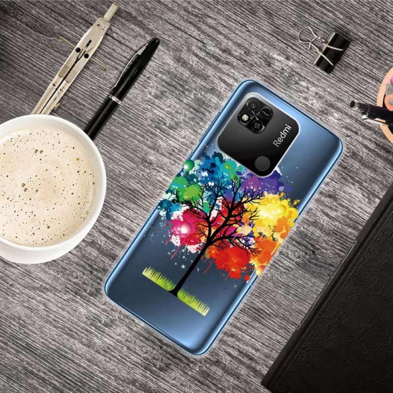 Capa Para Xiaomi Redmi 10A Árvore Aquarela Perfeita