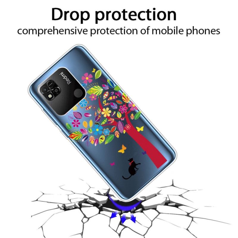 Capa Para Xiaomi Redmi 10A Árvore Colorida Sem Costura