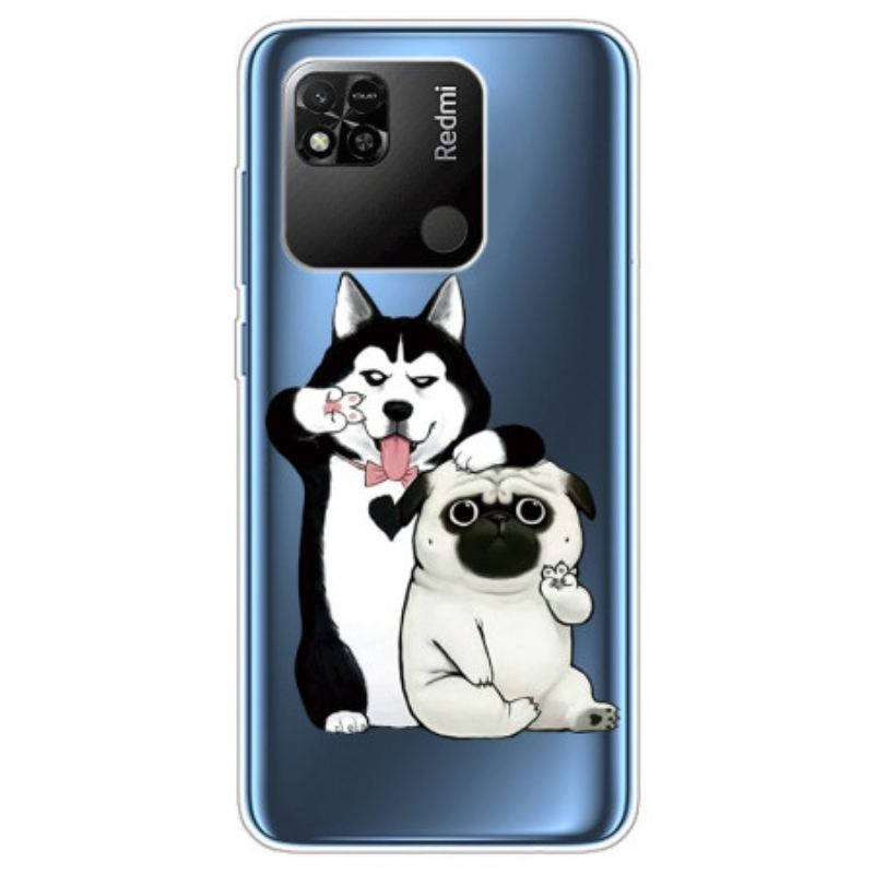 Capa Para Xiaomi Redmi 10A Cachorros Engraçados Transparentes
