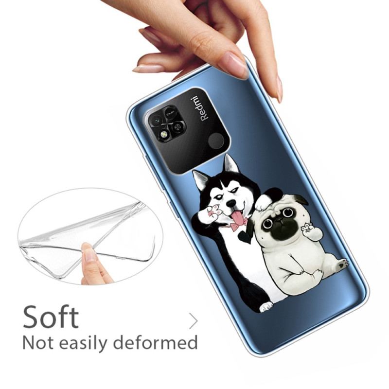 Capa Para Xiaomi Redmi 10A Cachorros Engraçados Transparentes