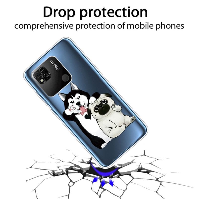 Capa Para Xiaomi Redmi 10A Cachorros Engraçados Transparentes