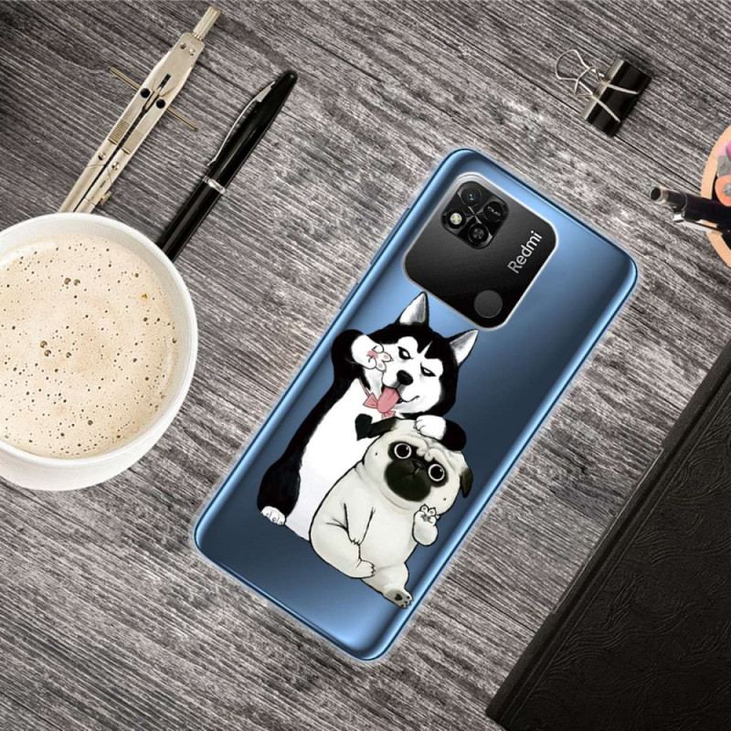 Capa Para Xiaomi Redmi 10A Cachorros Engraçados Transparentes