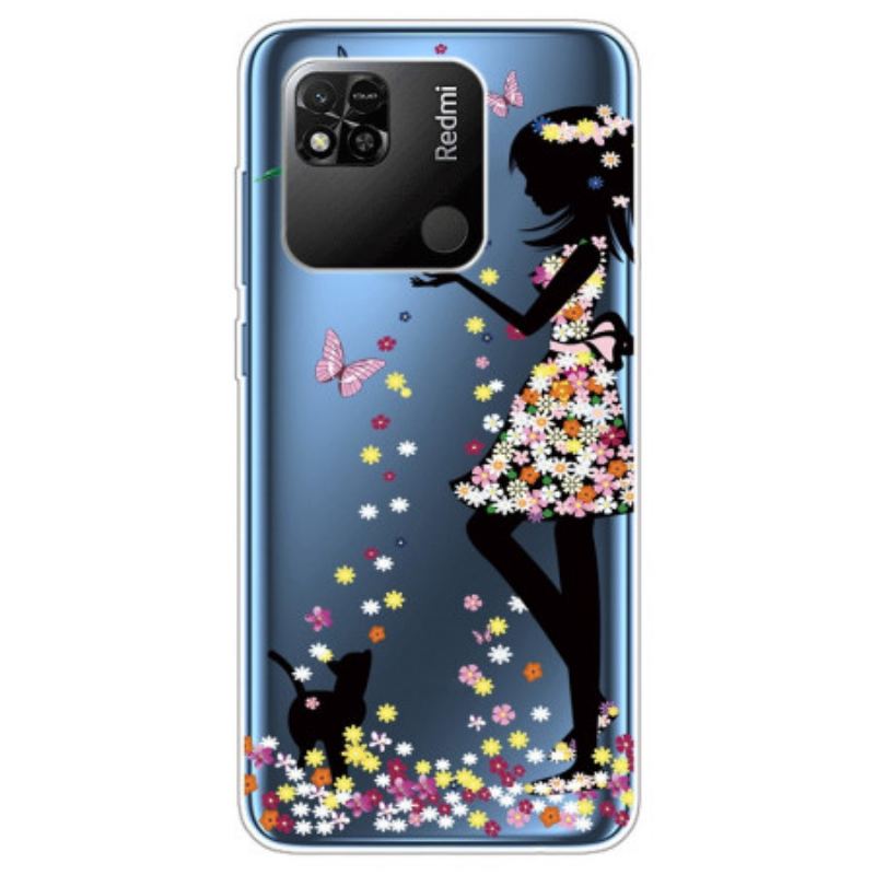 Capa Para Xiaomi Redmi 10A Menina Transparente
