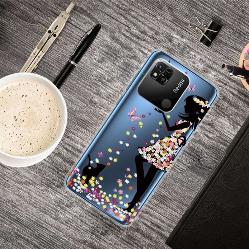 Capa Para Xiaomi Redmi 10A Menina Transparente