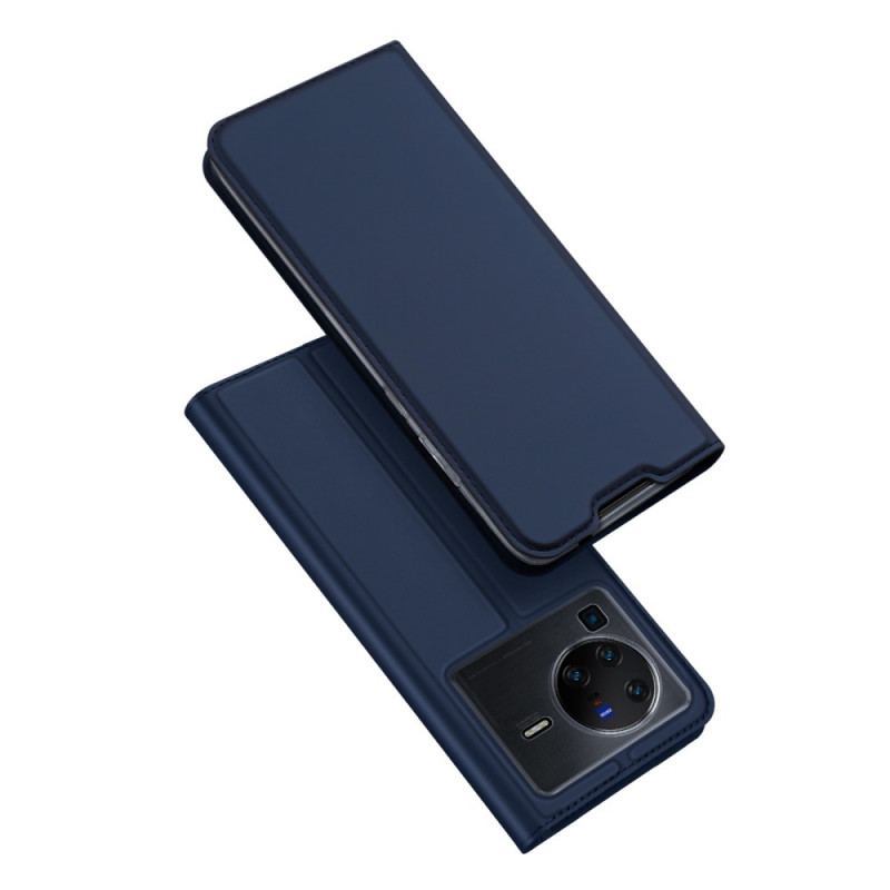 Capa De Celular Para Vivo X80 Pro Flip Skin-pro Series Dux Ducis