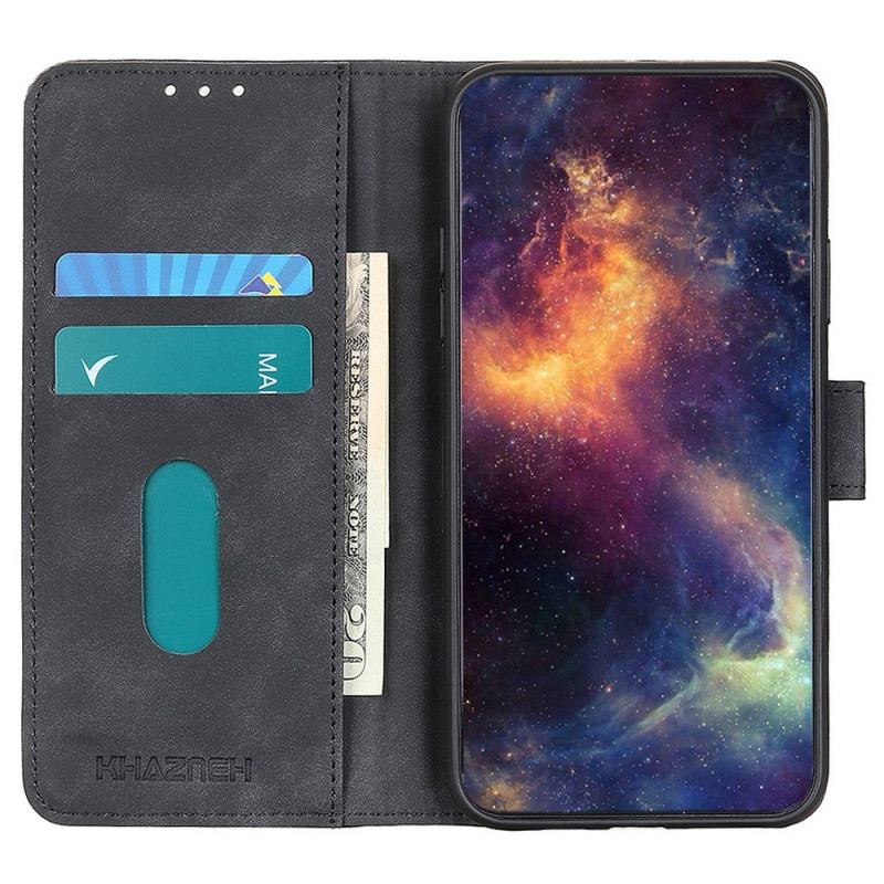 Capa Flip Para Vivo X80 Pro Khazneh Efeito Couro