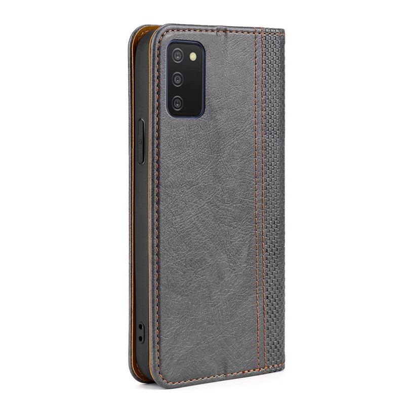 Capa De Celular Para Samsung Galaxy A03s Flip Estilo Vintage De Couro