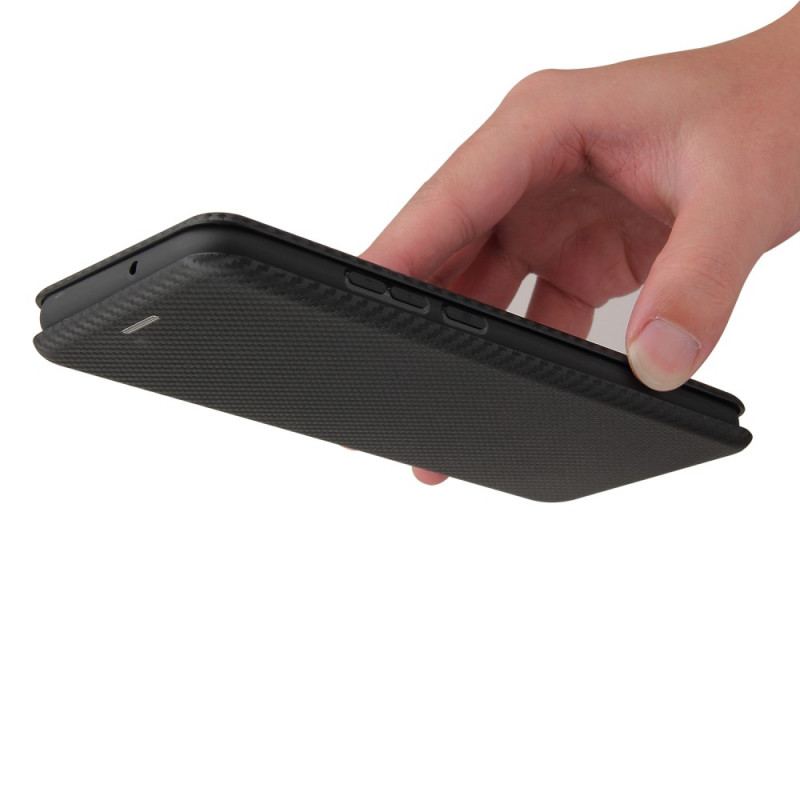 Capa De Celular Para Samsung Galaxy A03s Flip Fibra De Carbono