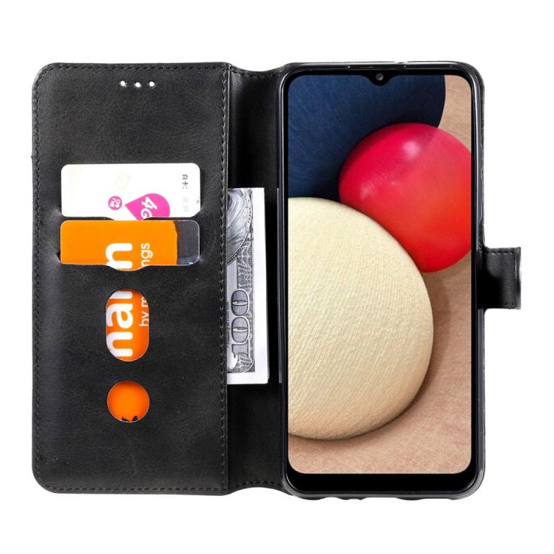Capa Em Pele Para Samsung Galaxy A03s Couro Sintético Retrô