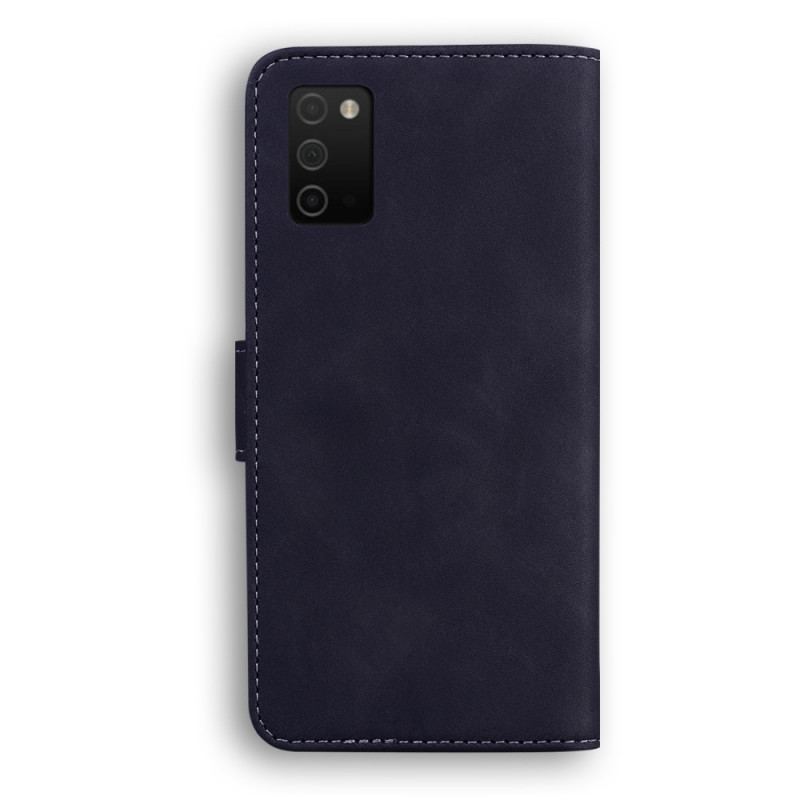 Capa Em Pele Para Samsung Galaxy A03s Estilo Couture Vintage Couture