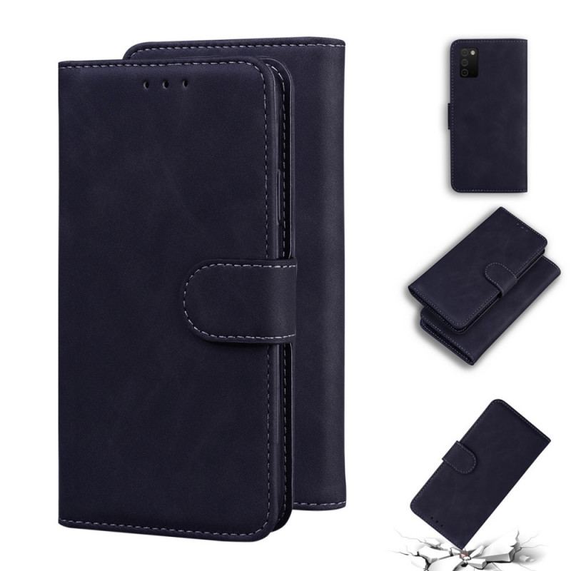 Capa Em Pele Para Samsung Galaxy A03s Estilo Couture Vintage Couture