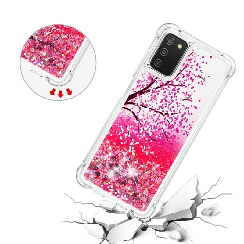 Capa Para Samsung Galaxy A03s Árvore Glitter