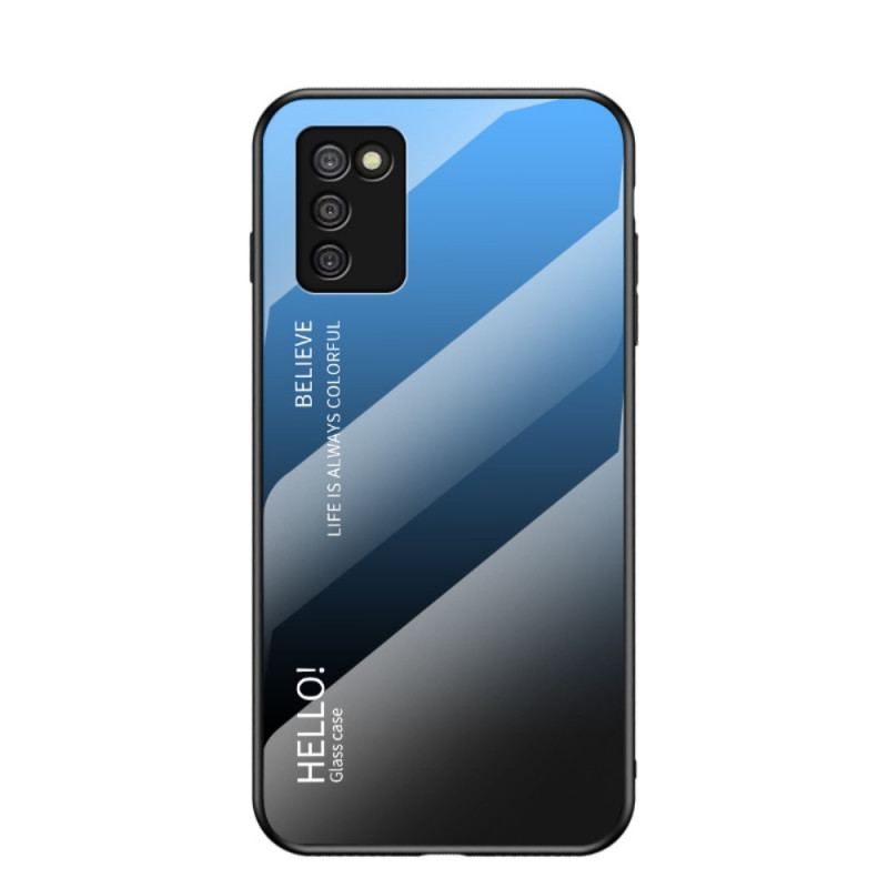 Capa Para Samsung Galaxy A03s Olá Vidro Temperado