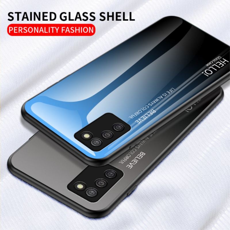 Capa Para Samsung Galaxy A03s Olá Vidro Temperado