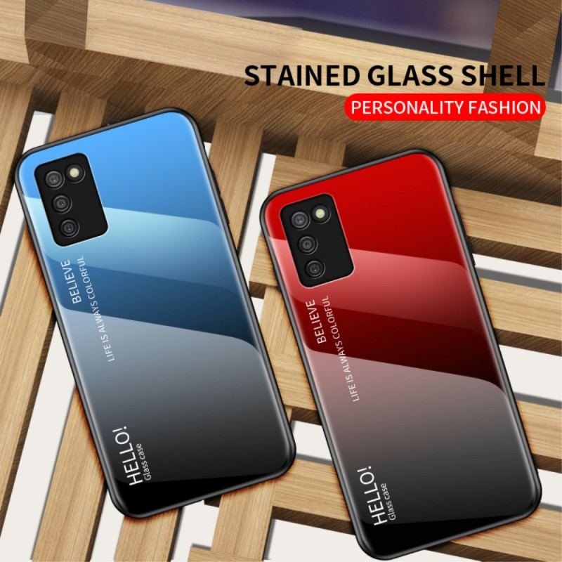 Capa Para Samsung Galaxy A03s Olá Vidro Temperado