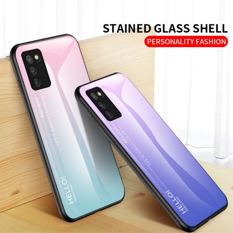 Capa Para Samsung Galaxy A03s Olá Vidro Temperado