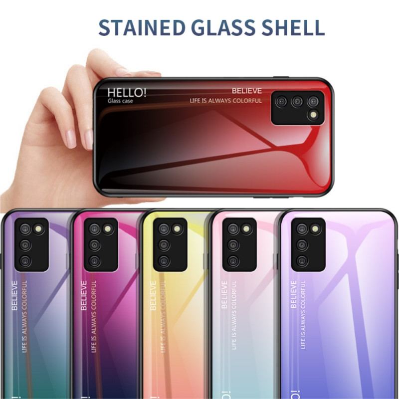 Capa Para Samsung Galaxy A03s Olá Vidro Temperado
