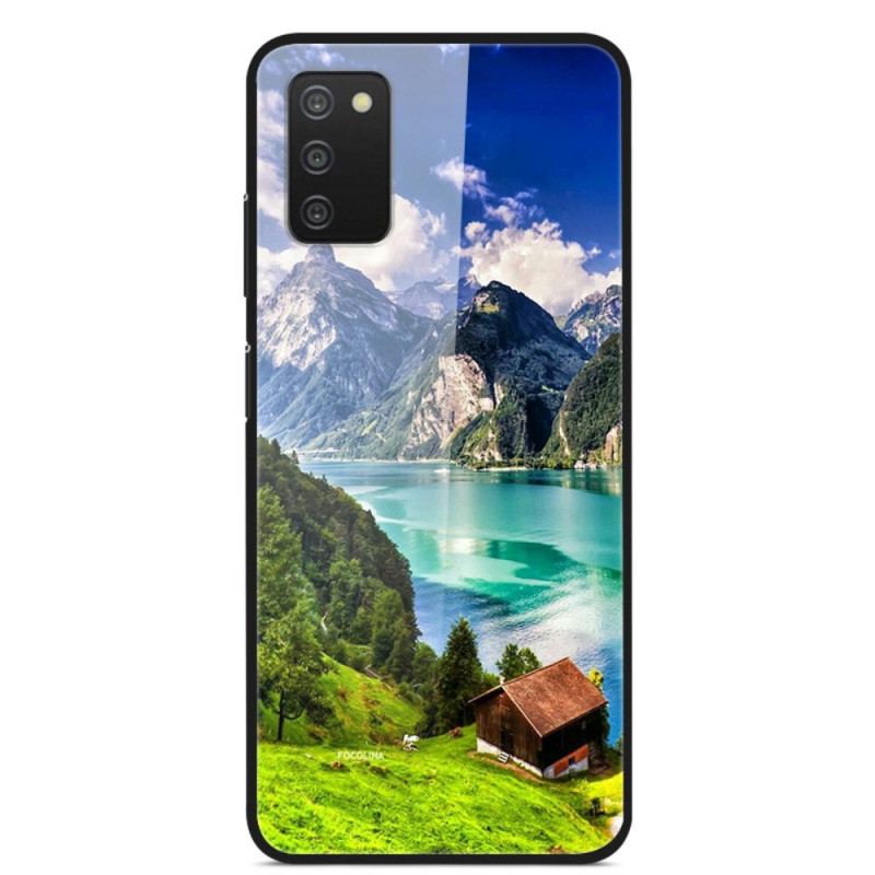 Capa Para Samsung Galaxy A03s Paisagem Da Galáxia