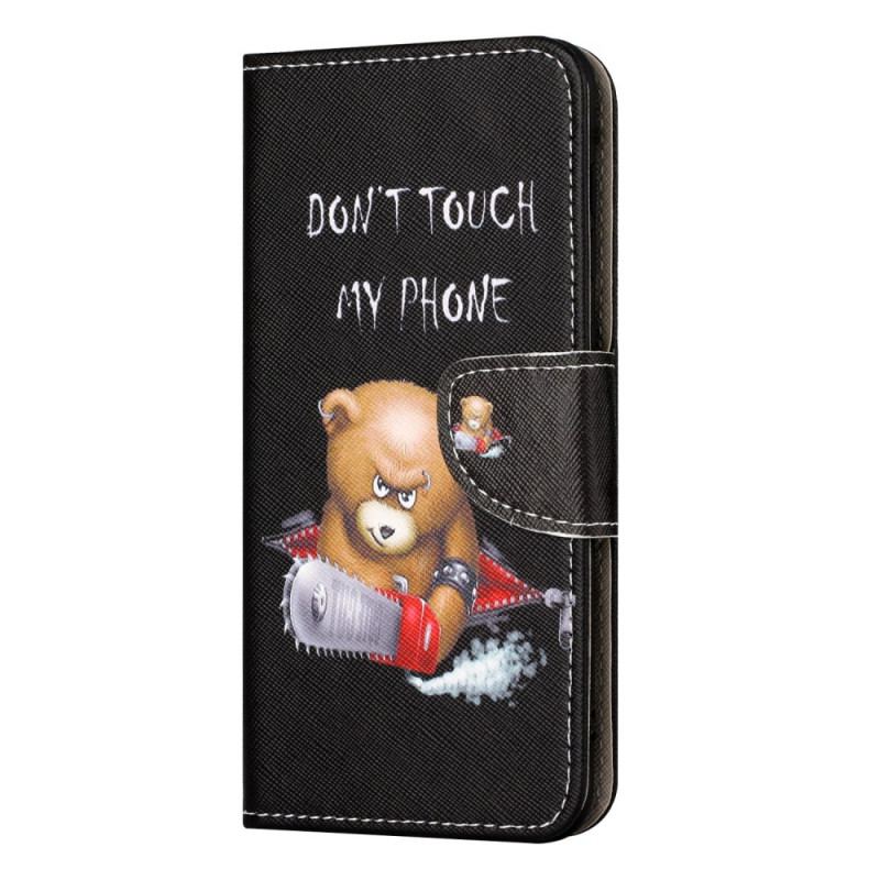 Capa De Couro Para OnePlus 10T 5G Urso Perigoso