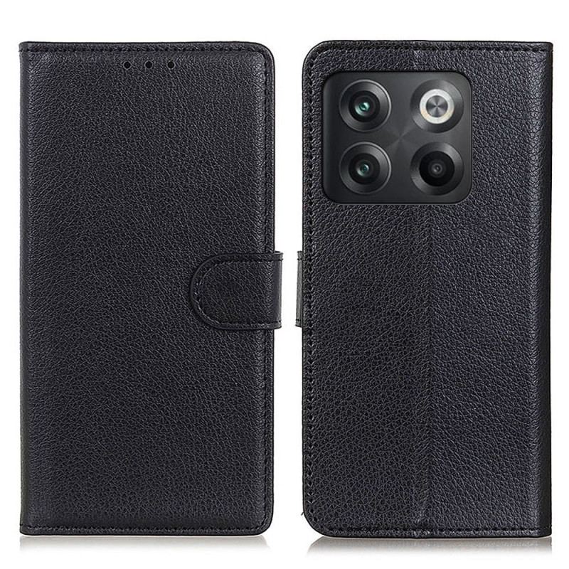 Capa Flip Para OnePlus 10T 5G Couro Falso Tradicional