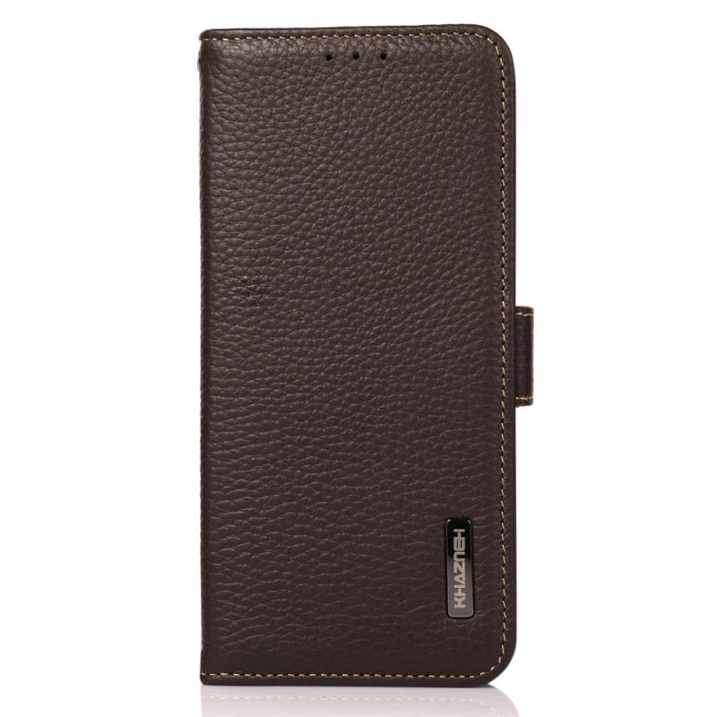 Capa Flip Para OnePlus 10T 5G Couro De Lichia Khazneh Rfid