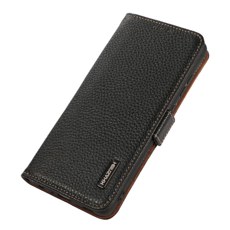 Capa Flip Para OnePlus 10T 5G Couro De Lichia Khazneh Rfid