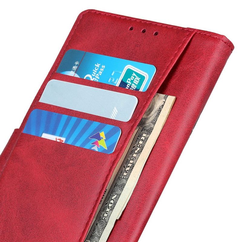 Capa Flip Para OnePlus 10T 5G Couro Sintético Fosco
