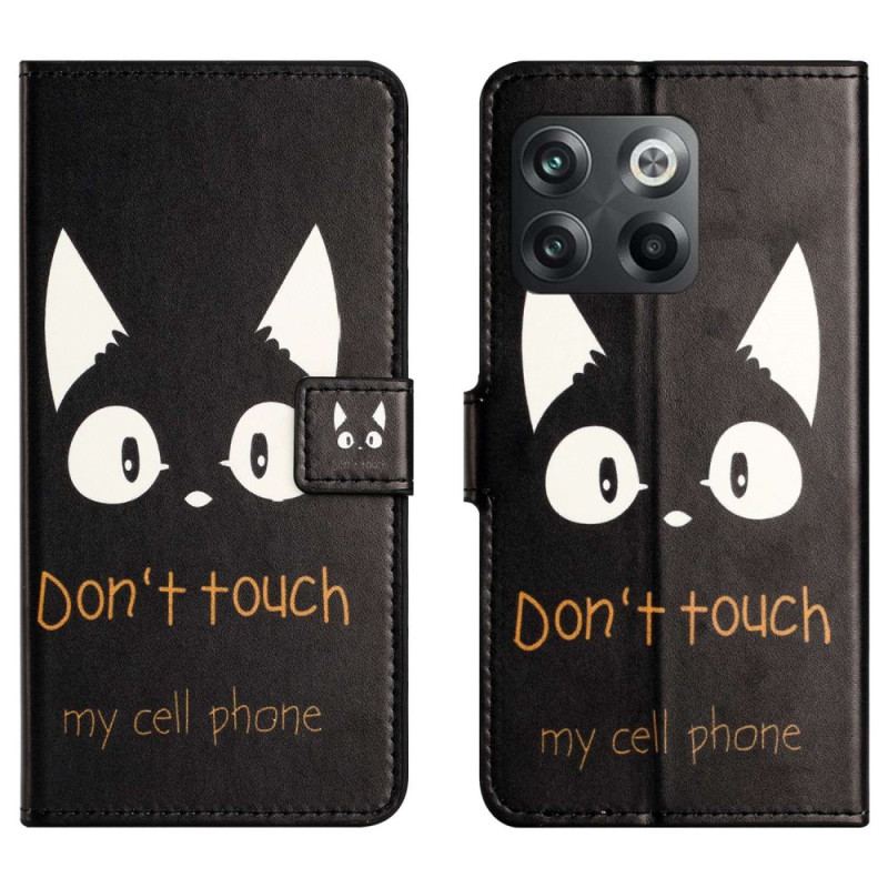 Capa Flip Para OnePlus 10T 5G Não Toque No Meu Celular