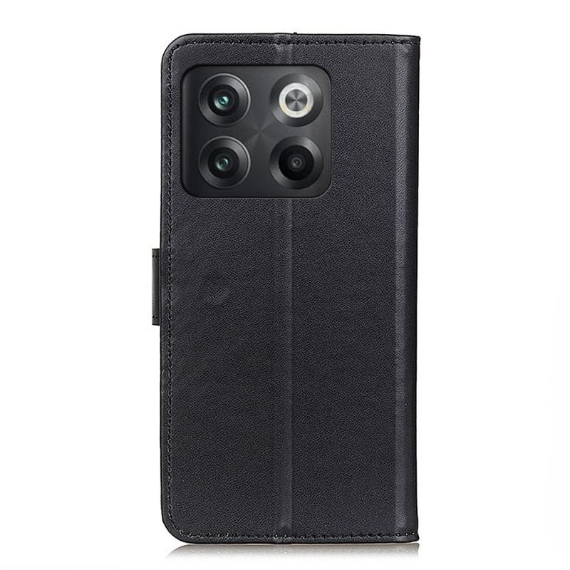 Capa Folio Para OnePlus 10T 5G Couro Sintético Liso