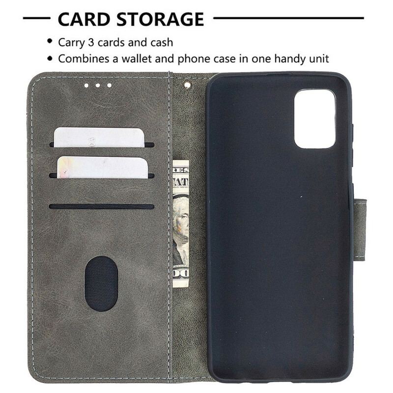 Capa Flip Para Samsung Galaxy A31 Efeito Clássico De Pele De Crocodilo