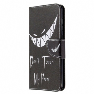 Capa Folio Para Samsung Galaxy A31 Telefone Do Diabo
