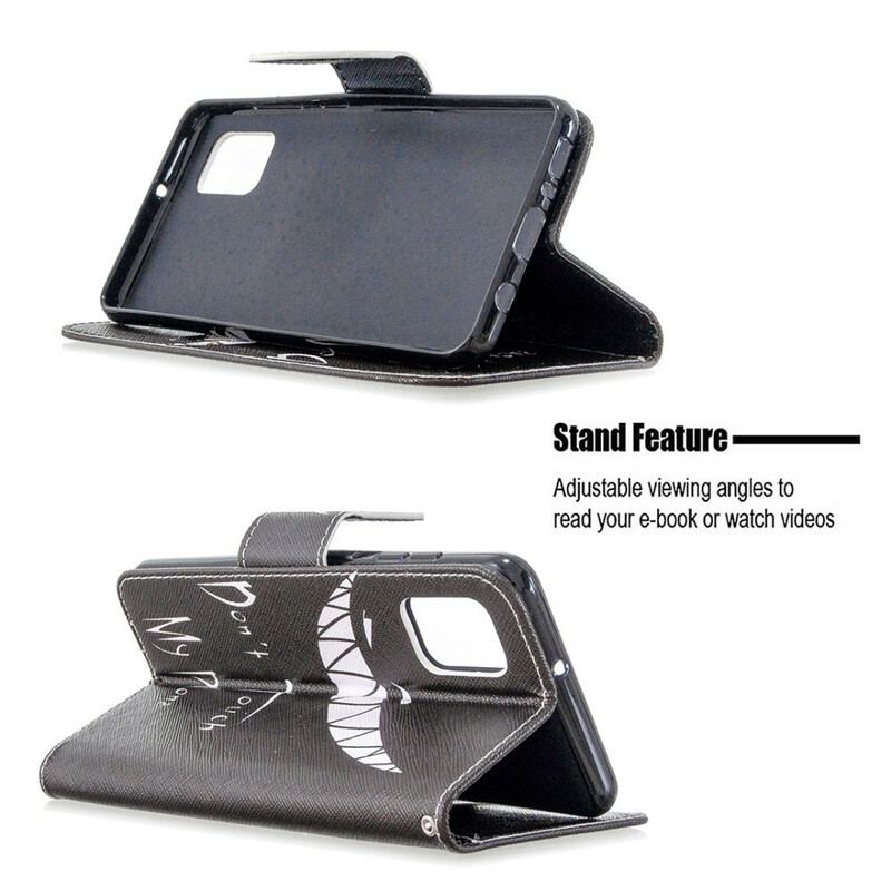 Capa Folio Para Samsung Galaxy A31 Telefone Do Diabo